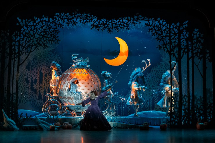 A stage production of Cinderella plays at the Minnesota-based Children's Theatre Company.