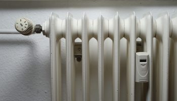 A heating radiator.