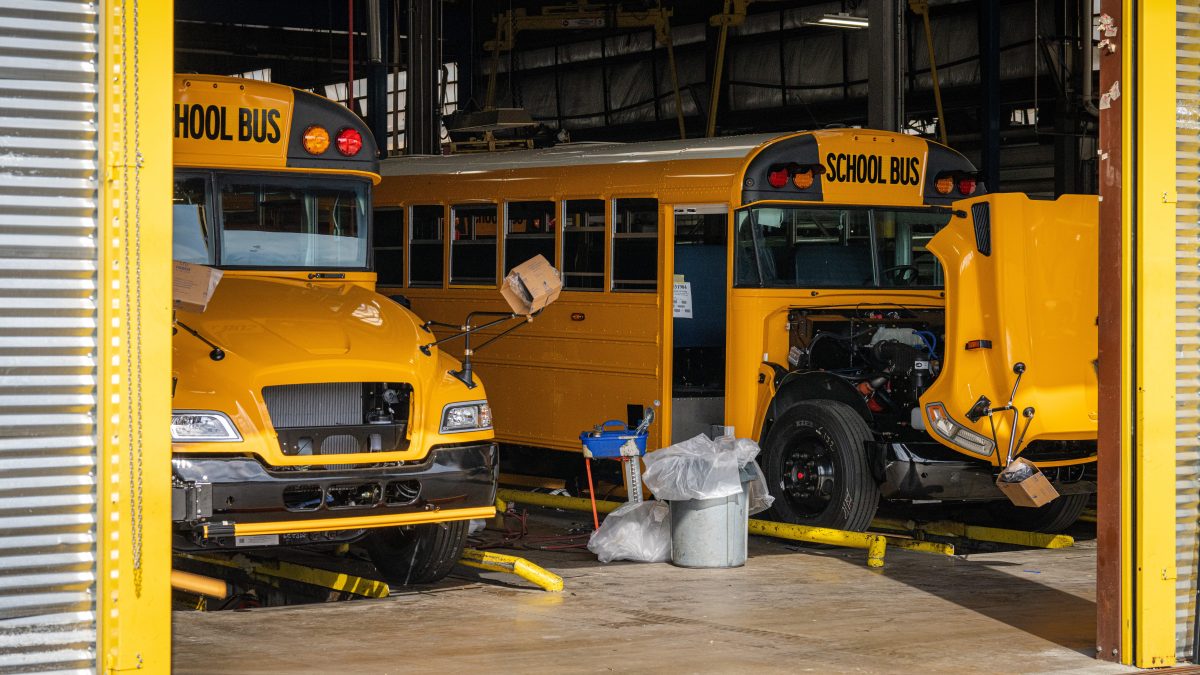 A school bus company in rural Georgia is turning to electric vehicles