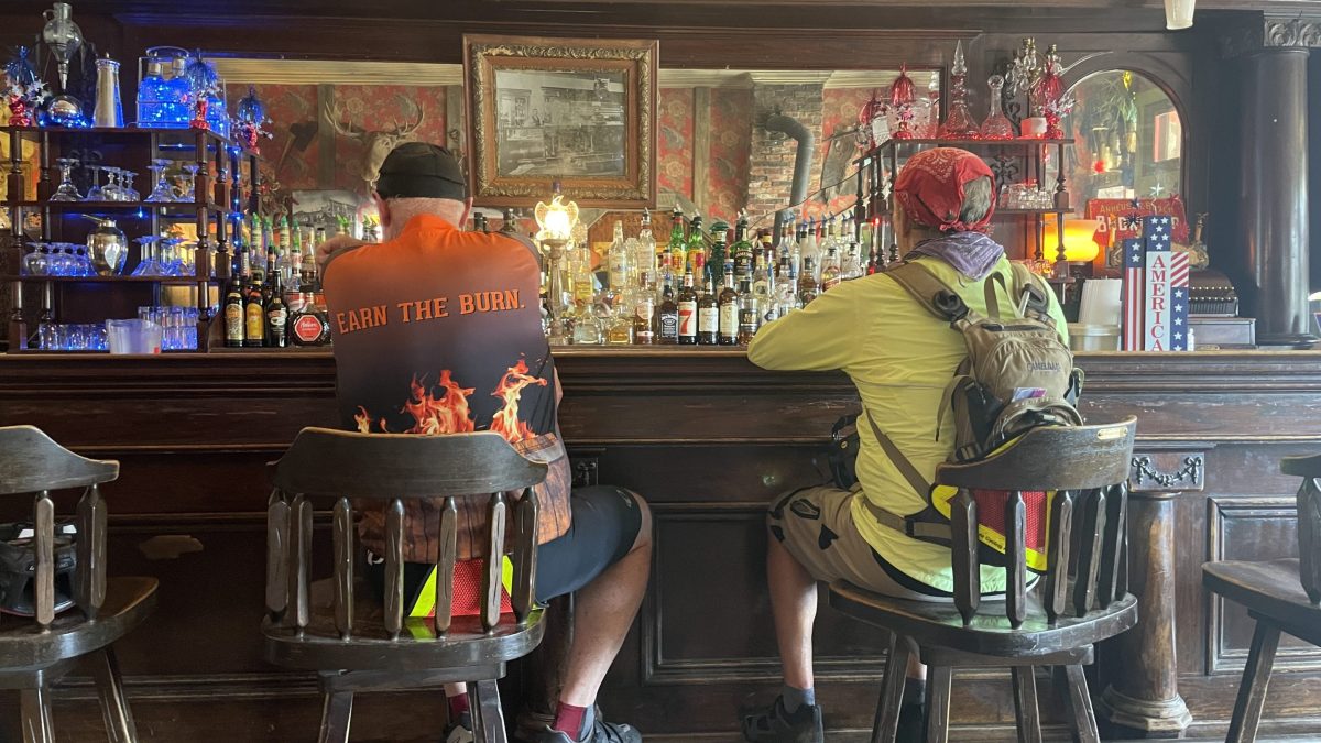 Cyclists and hikers bring life back to an old gold mining town in Wyoming